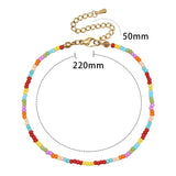 Stainless Steel Beaded Anklet for Women