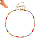 Stainless Steel Beaded Anklet for Women