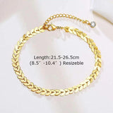 Snake Shape Cuban Link Women Anklets Bracelets Jewelry Gift