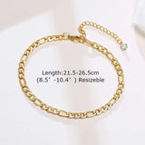 Snake Shape Cuban Link Women Anklets Bracelets Jewelry Gift