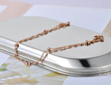 Double Layer Chain Link Anklet For Women Barefoot Sandals Bracelet
