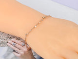 Double Layer Chain Link Anklet For Women Barefoot Sandals Bracelet