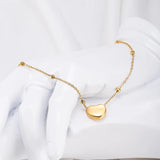 Heart Pendant Anklet Women's Stainless Steel Chain Beach Jewelry
