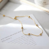 Golden Anklets Metal Classic Women Ins Niche Foot Ornaments