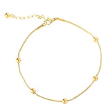 Golden Anklets Metal Classic Women Ins Niche Foot Ornaments
