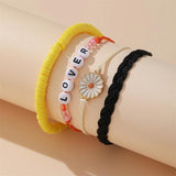 Bohemian Acrylic Beaded Anklets for Women Shell Rope Chain Bracelet
