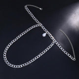 Stonefans High Heel Anklet Zircon Water Drop Foot Ankle Beach Foot Jewelry
