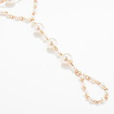 Boho Layer Pearl Tassel Anklet Beach Charm Barefoot Sandals Ankle Bracelet