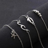 4 Pcs Vintage Wave Starfish Shell Beaded Anklets Boho Beach Ankle Bracelets