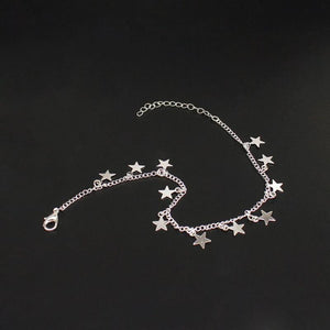 Bohemian Star Tassels Anklets for Women Charms Summer Link Chain Ankle Bracelet