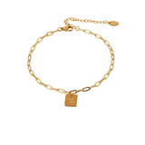 Boho Initial Anklet Butterfly Shell Tassel Pendant Women's Ankle Beach Jewelry
