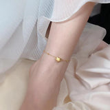 316L Stainless Steel Love Anklet Titanium Steel Colorfast Waterproof Beach