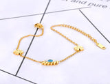 Titanium Stainless Steel Flower Chain Anklets For Women Girls