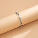 Crystal Anklet Tennis Chain Summer Beach Adjustable Anklet Jewelry