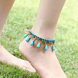 Bohemia Ankle Bracelet Ethnic Drop Chaine Sieraden Enkelbandje