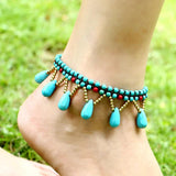 Bohemia Ankle Bracelet Ethnic Drop Chaine Sieraden Enkelbandje