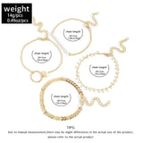 Sindlan 4Pcs Boho Shell Anklet Bracelet Set Summer Jewelry