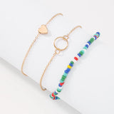 Summer Rice Beads Love Bare Foot Chain Anklets A0087