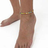 Summer Rice Beads Love Bare Foot Chain Anklets A0087