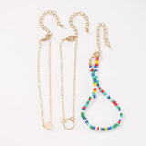 Summer Rice Beads Love Bare Foot Chain Anklets A0087