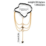 Butterfly Pendant Leg Tassel Chain for Women Body Jewelry