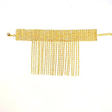 Rhinestone Tassel Charm Anklet for Women