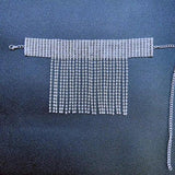 Rhinestone Tassel Charm Anklet for Women