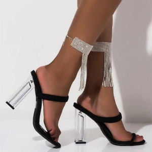 Long Tassel Multi-row Foot Chain Anklet Bracelet