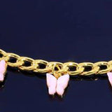 Butterfly Anklet Bracelet Acrylic Chain Jewelry Gift H9
