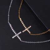 Stonefans Rhinestone Cross Anklet Bracelet