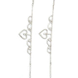 Rhinestone Love Pendant Foot Chain Crystal Ankle Chain