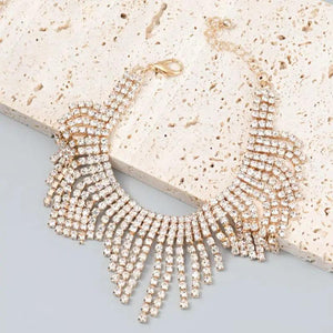 Rhinestone Tassel Anklet Foot Jewelry Beach Sandals Charms Anklet Women