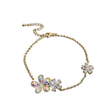 Flowers Anklet Beach Jewelry Adjustable Foot Anklet Chain for Women Teens Girls