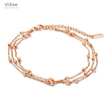 Layer Beads Anklet Boho Jewelry VA19004