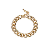 Vintage Golden Cuba Link Chain Anklet Men Women Barefoot Foot Jewelry
