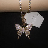 Stonefans Butterfly Anklet Double layer Tennis Chain Bracelet