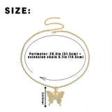 Stonefans Butterfly Anklet Double layer Tennis Chain Bracelet