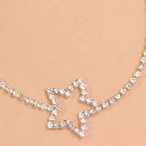 Boho Rhinestone Star Anklet Bracelet Beach Accessory
