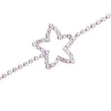 Boho Rhinestone Star Anklet Bracelet Beach Accessory