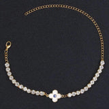 Rhinestone Chain Lady Anklet Demon Eye Design
