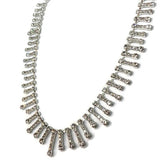 Stonefans Rhinestone Choker Drop Necklace for Women