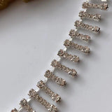Stonefans Rhinestone Choker Drop Necklace for Women