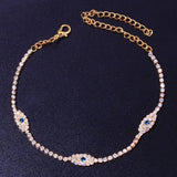 Demon's Eye Rhinestone Anklet Jewelry