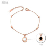 Bohemia Stainless Steel Charm Anklet Foot Jewelry for Women