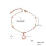 Bohemia Stainless Steel Charm Anklet Foot Jewelry for Women