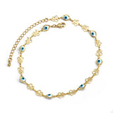 Lucky Eye Butterfly Evil Eye Charm Anklet for Women Girls