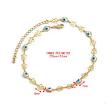 Lucky Eye Butterfly Evil Eye Charm Anklet for Women Girls
