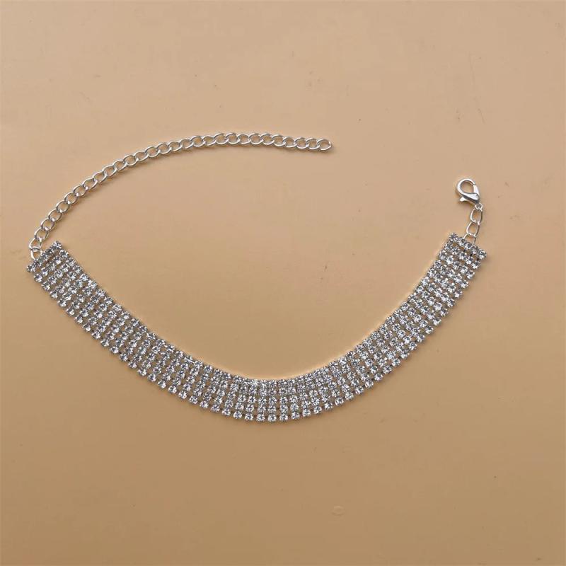 Crystal Anklet Chain Summer Sandals Barefoot Jewelry Gift