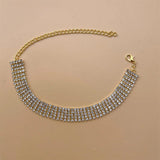 Crystal Anklet Chain Summer Sandals Barefoot Jewelry Gift