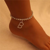 Crystal Anklet High-Heeled Sandal Jewelry